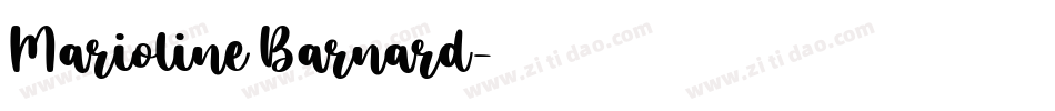 Marioline Barnard字体转换